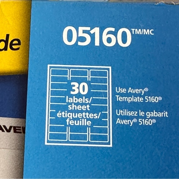 Avery labels assorted partial packages - Picture 4 of 9
